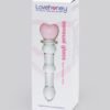 a25734g75090_6 Lovehoney Crystal Heart Wavy Glass Dildo 6 Inch