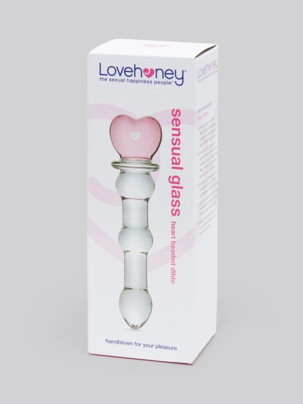 a25734g75090_6 Lovehoney Crystal Heart Wavy Glass Dildo 6 Inch