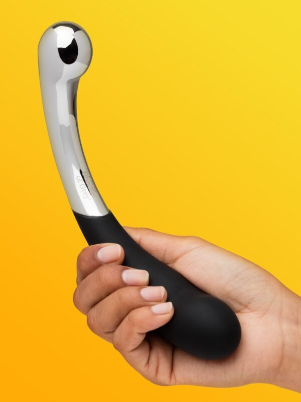 Fifty Shades of Grey Sweet Pressure Dark Steel and Silicone Double-Ended Dildo