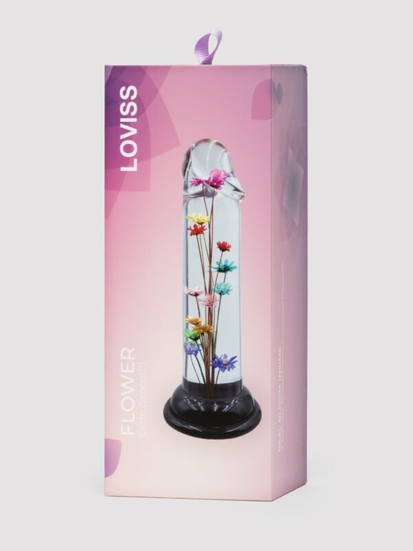 LOVISS Flower Garden Clear Dildo 6 Inch