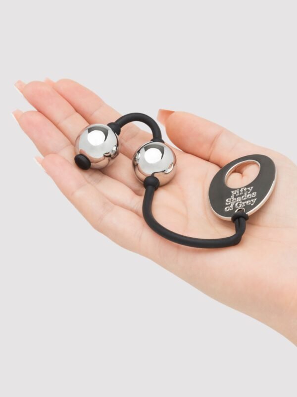 74939_4 Fifty Shades of Grey Inner Goddess Mini Silver Pleasure Balls 3oz