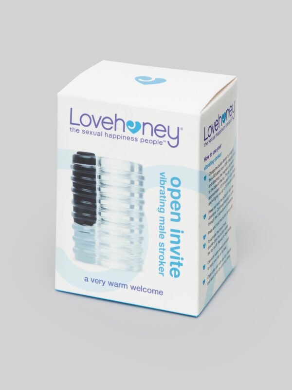 Lovehoney Open Invite Clear Rechargeable Vibrating Male Stroker