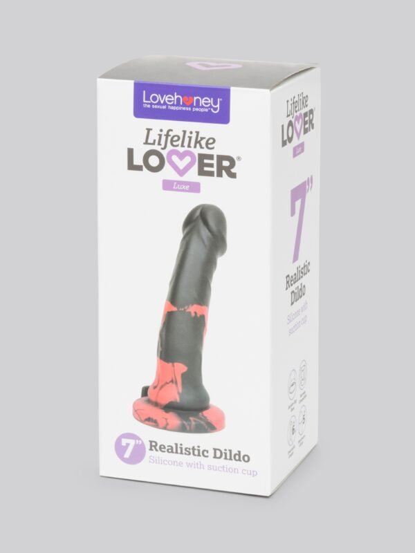 Lifelike Lover Luxe Realistic Multicoloured Silicone Dildo 7 Inch