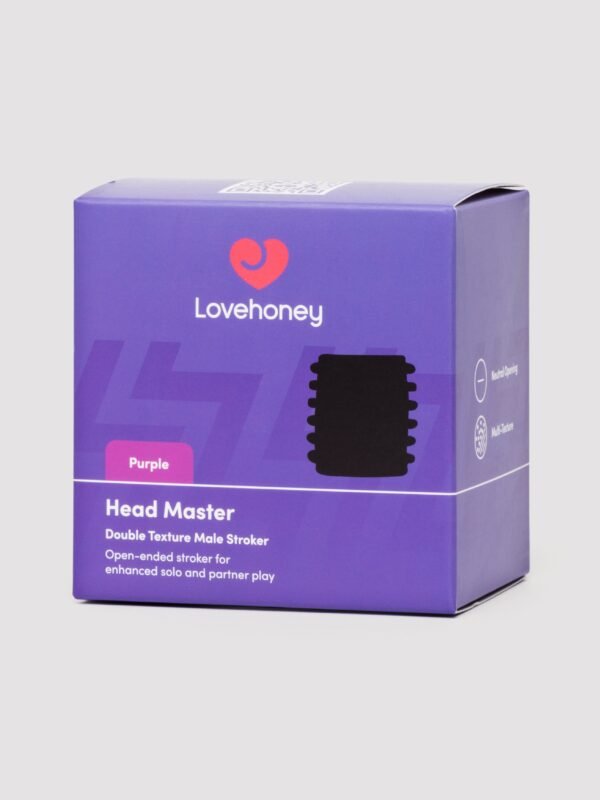 Lovehoney Head Master Purple Double Texture Blow Job Stroker