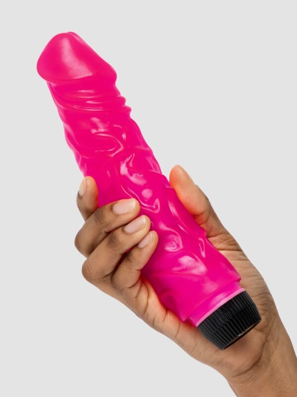 BASICS Girthy Realistic Dildo Vibrator 8 Inch