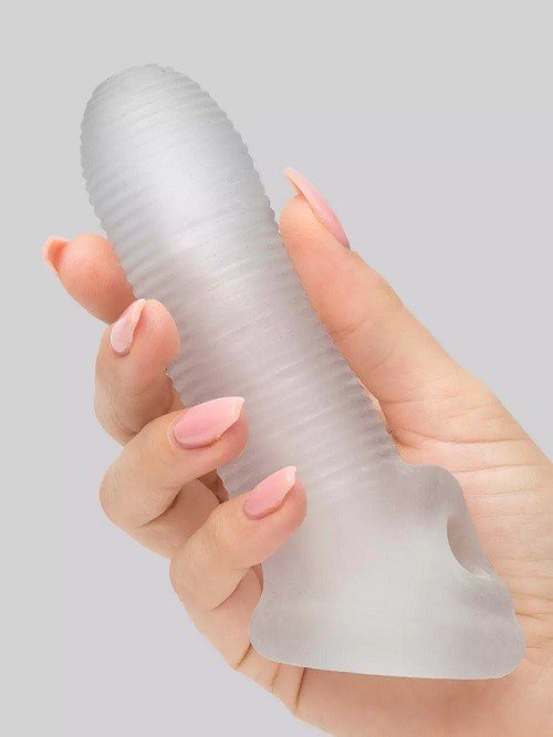 Perfect Fit Fat Boy Micro Ribbed 5.5 Inch Penis Sleeve with Ball Loop