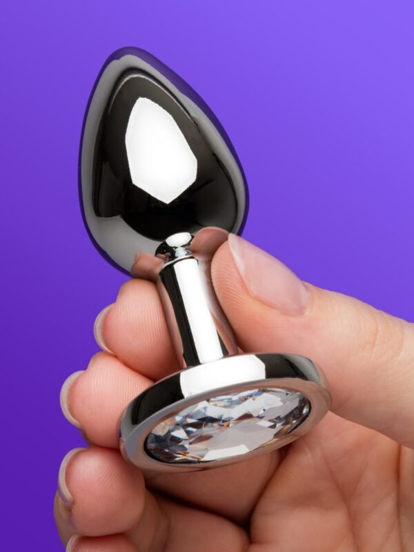 Lovehoney Clear Jeweled Metal Butt Plug