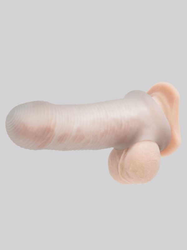 a43939g79242_4 Perfect Fit Fat Boy Micro Ribbed 5.5 Inch Penis Sleeve with Ball Loop