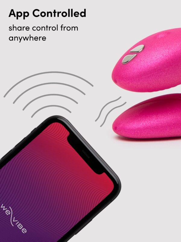 We-Vibe Chorus Cosmic Pink App and Remote Controlled Rechargeable Couple's Vibrator
