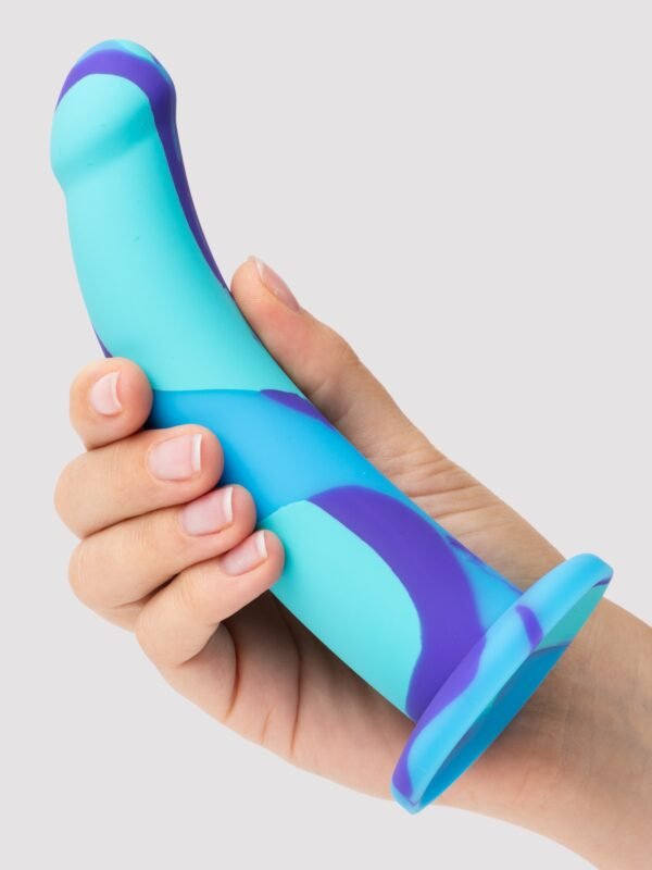 Lovehoney Air and Water Curved Silicone Suction Cup Dildo 7 Inch
