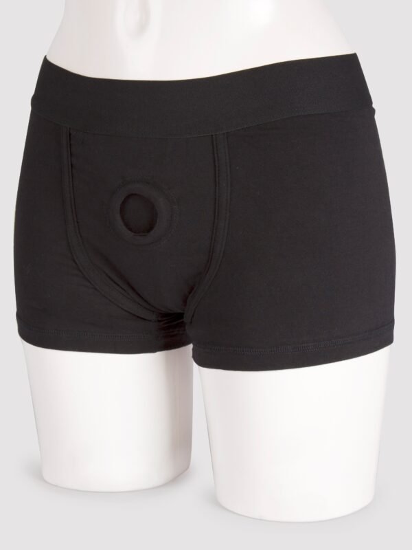 Packer Gear Strap-On Harness Boxer Shorts with Vibe Pocket