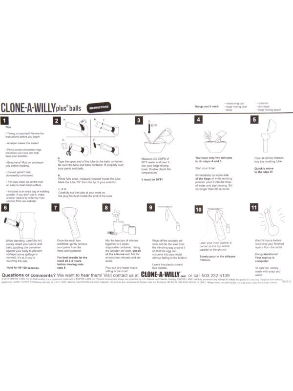 Clone-A-Willy and Balls Vibrator Molding Kit