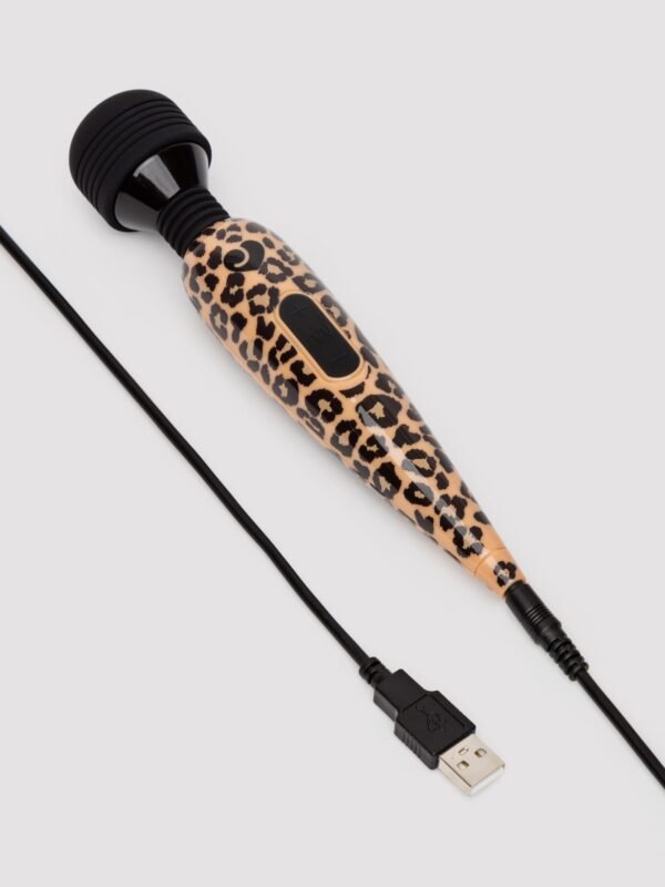 Lovehoney Deluxe Rechargeable Mini Leopard Massage Wand Vibrator