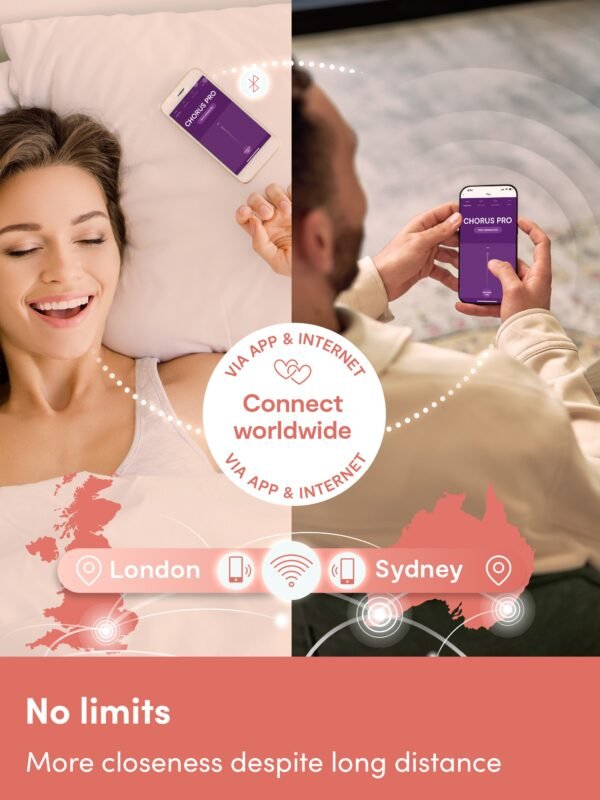 We-Vibe Chorus Pro Electric Pink App and Remote Controlled Couple's Vibrator