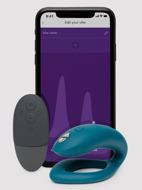 We-Vibe Sync O Velvet Green Remote Control and App Rechargeable Couple's Vibrator