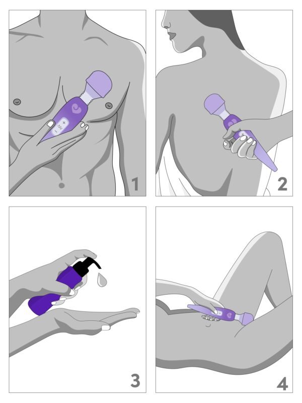 Lovehoney Deluxe Rechargeable Mini Massage Wand Vibrator
