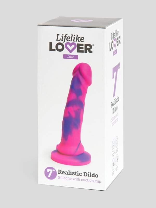 Lifelike Lover Luxe Realistic Multicoloured Silicone Dildo 7 Inch