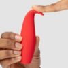 Red Hot Rechargeable Silicone Flickering Tongue Vibrator