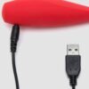 Red Hot Rechargeable Silicone Flickering Tongue Vibrator