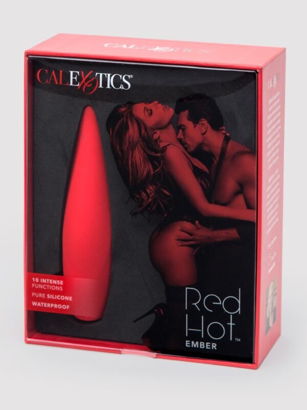 Red Hot Rechargeable Silicone Flickering Tongue Vibrator