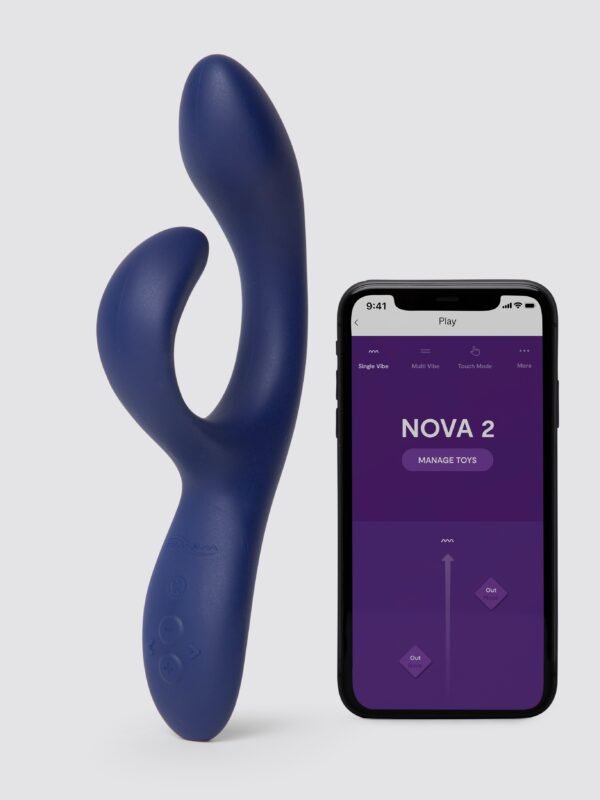 a44831g85062_1 We-Vibe Nova 2 Midnight Blue App Controlled Rechargeable Rabbit Vibrator