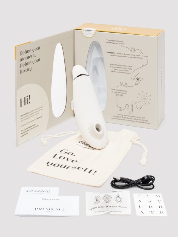 Womanizer Premium 2 Rechargeable Smart Silence Clitoral Suction Stimulator