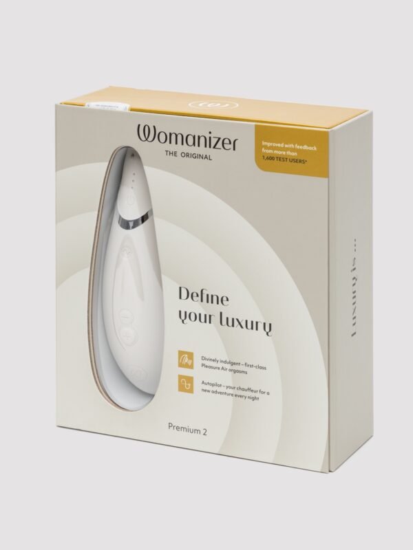 Womanizer Premium 2 Rechargeable Smart Silence Clitoral Suction Stimulator