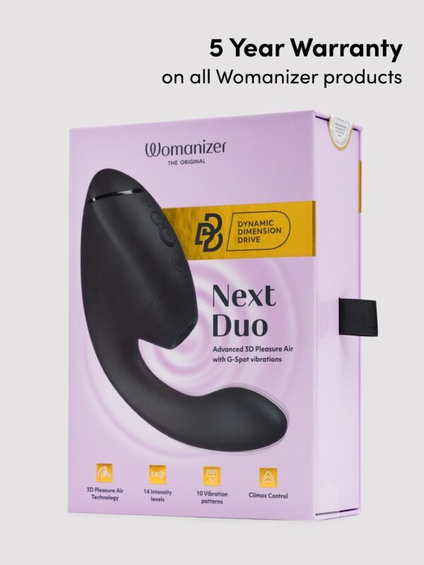 Womanizer Next Duo 3D Black G-Spot and Clitoral Suction Stimulator