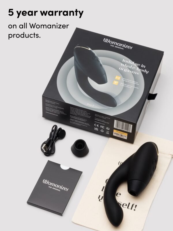 Womanizer Duo 2 Rechargeable Silicone G-Spot and Clitoral Stimulator