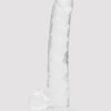 King Cock Realistic Large Suction Cup Dildo 10 Inch Clear