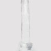 King Cock Realistic Large Suction Cup Dildo 10 Inch Clear
