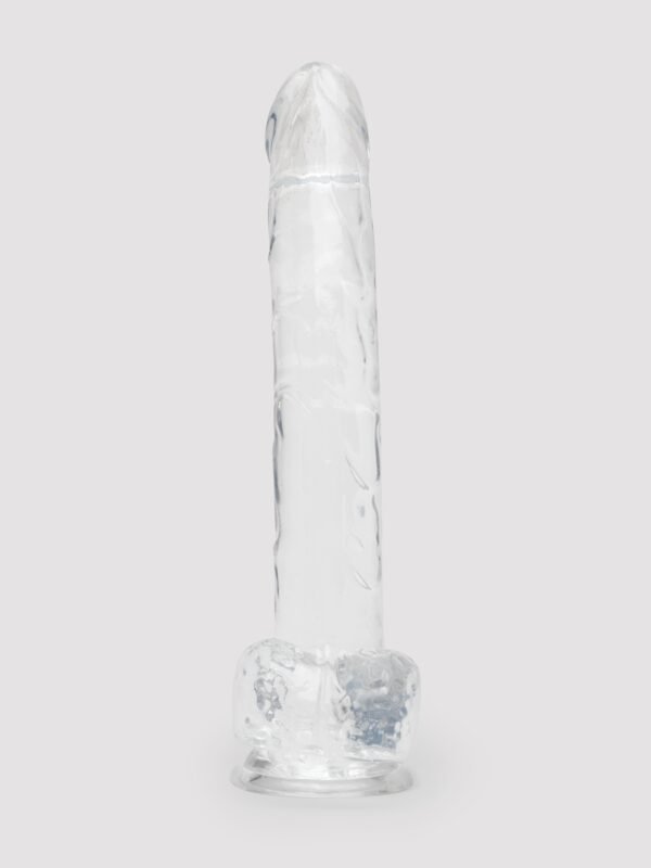 King Cock Realistic Large Suction Cup Dildo 10 Inch Clear