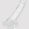 King Cock Realistic Large Suction Cup Dildo 10 Inch Clear