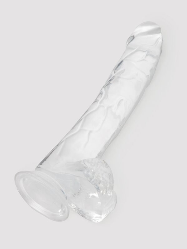 King Cock Realistic Large Suction Cup Dildo 10 Inch Clear