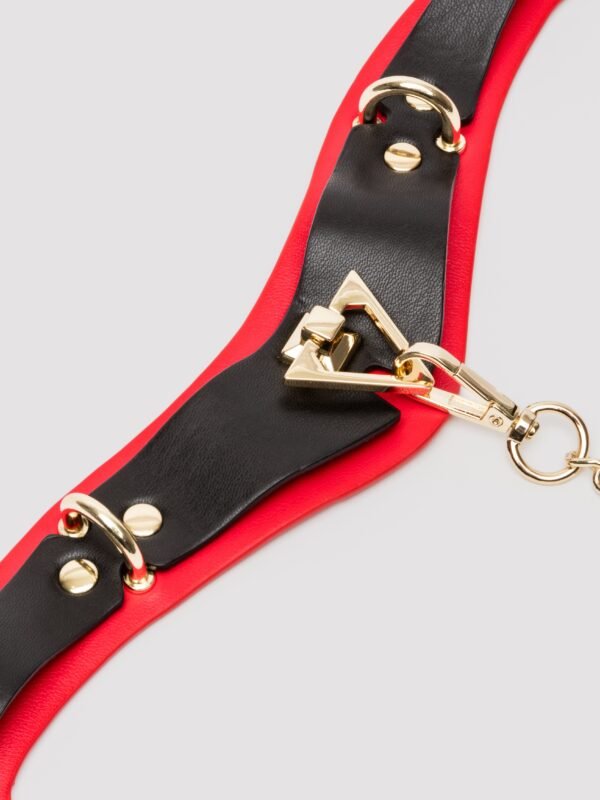 Ouch! Milan Faux Leather Collar with Leash