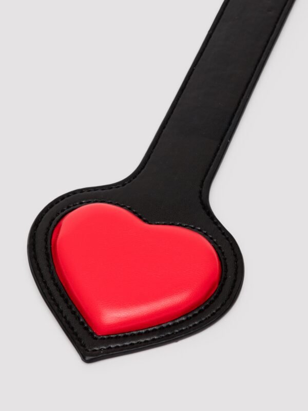 Ouch! Milan Faux Leather Heart Paddle