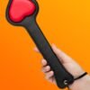 Ouch! Milan Faux Leather Heart Paddle