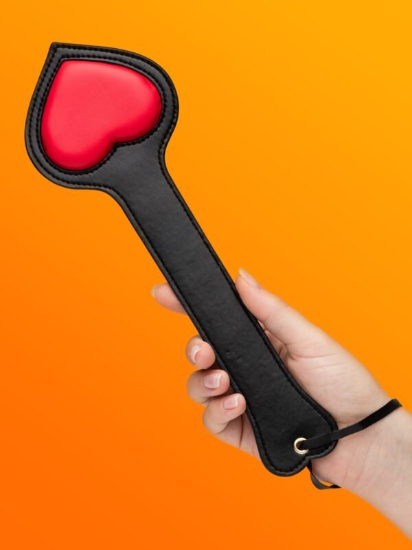 Ouch! Milan Faux Leather Heart Paddle