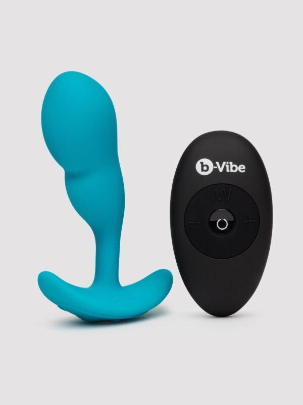 B-Vibe P-Spot Snug Plug Remote Control Silicone Weighted Prostate Plug 3.3 oz
