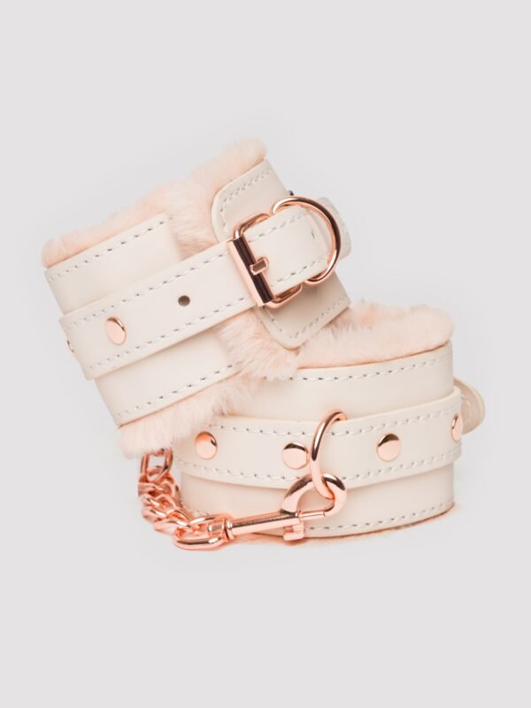 a49796g87845_4 Sportsheets Peaches 'n CreaMe Fur Handcuff Set