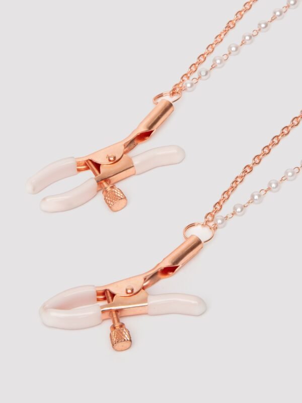 a49798g87847_6 Sportsheets Peaches 'n CreaMe Faux Leather Collar and Nipple Clamps