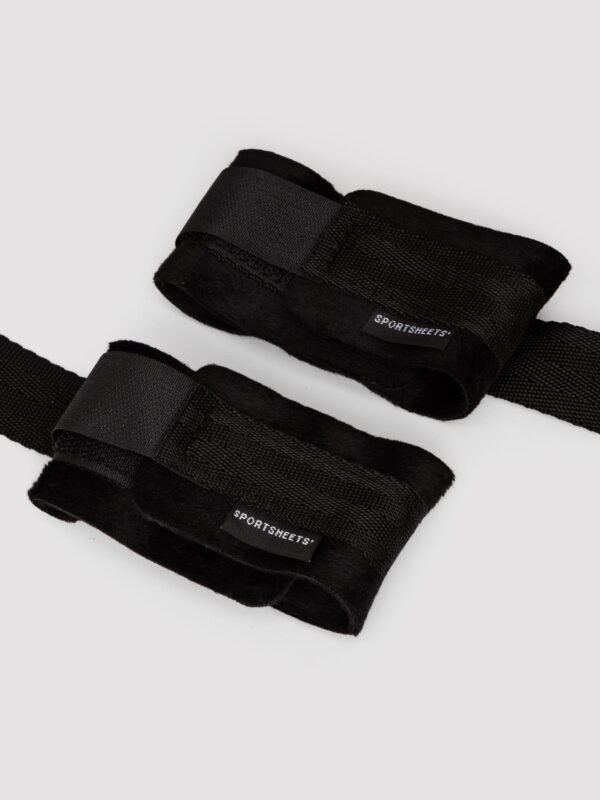 a49803g87852_5 Sportsheets Velvet Noir Adjustable Hog Tie and Cuffs Set