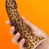 Leopard Print Silicone Dildo 7 Inches