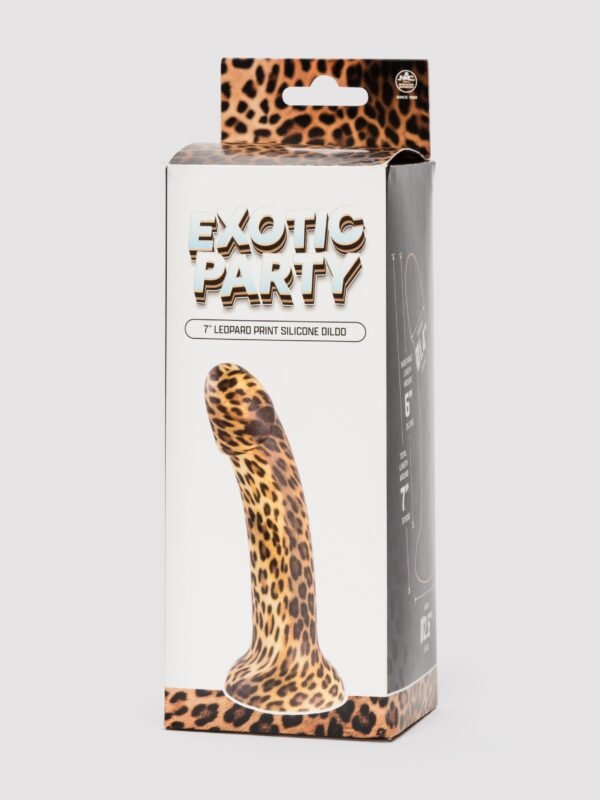 Leopard Print Silicone Dildo 7 Inches