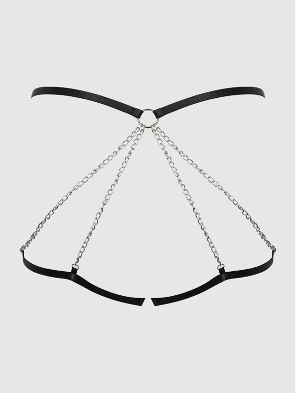 House of Desire Black Chain Cage Back Harness