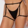 House of Desire Black Chain Cage Back Harness