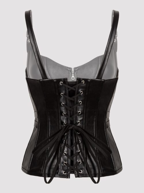 Lovehoney Endless Devotion Black Leather Look Corset