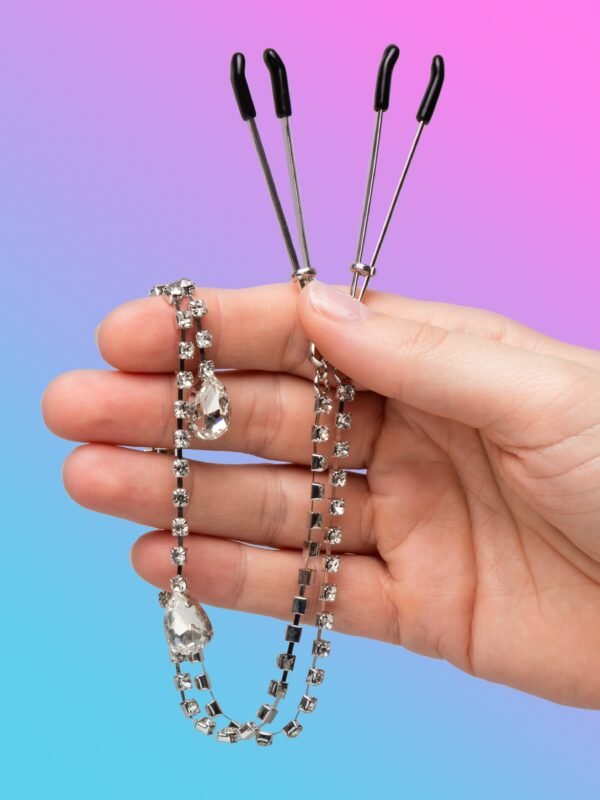 Sportsheets Teardrop Silver Nipple Clips