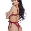 Roma Dreamer's Lust Burgundy Lace Underwired Crotchless Body