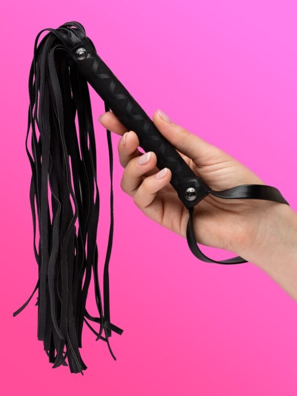 SEI MIO Primed for Punishment Faux Leather Flogger